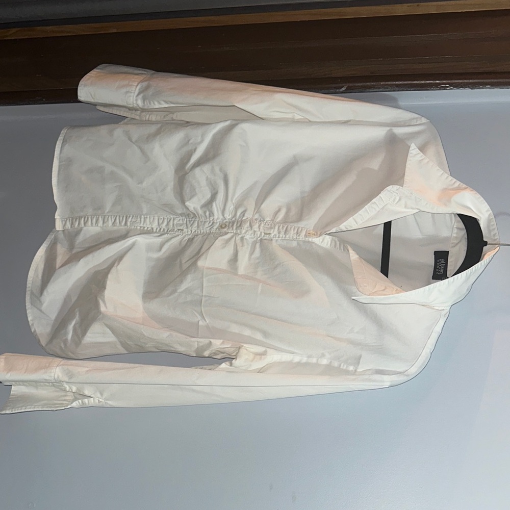 Allison Morgan White Button Down Shirt